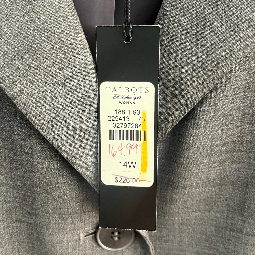 Vintage NWT Talbots Kate Fit Wool-Blend Jacket - Picture 7 of 7